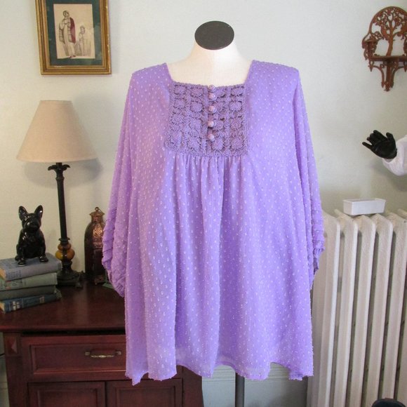 Purple Summer Blouse - Picture 2 of 5